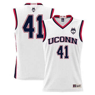 Emmett Hendry Jersey UConn Huskies College Basketball White #411