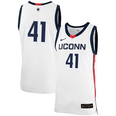 Emmett HendryJersey UConn Huskies College Basketball No Name White #411