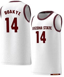 Enoch Boakye Jersey Arizona State Sun Devils College Basketball White #14