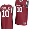 Francisco Caffaro Jersey #10 Santa Clara Broncos Basketball NIL Lightweight Maroon