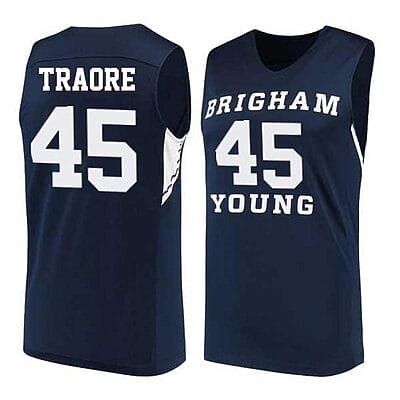 Fousseyni Traore Jersey #45 BYU Cougars College Basketball