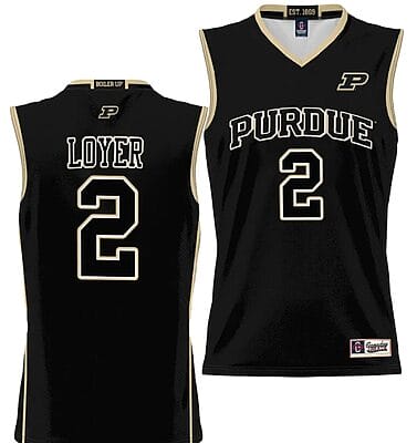 Fletcher Loyer Jersey #2 Purdue Boilermakers NIL College Basketball Lightweight Black