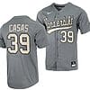 Gavin Casas Jersey #39 Vanderbilt Commodores College Baseball Full-Button Grey