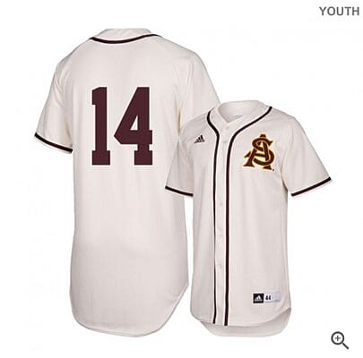 Gage Workman Jersey #14 Arizona State Sun Devils Baseball NCAA College Alumni White
