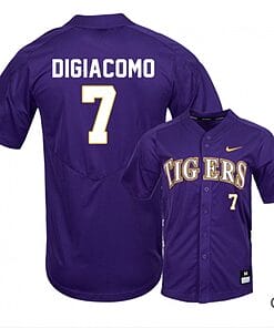 Giovanni DiGiacomo Jersey #7 Lsu Tigers Baseball NCAA College Purple Elite Alumni