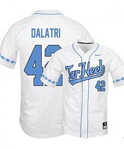 Gianluca Dalatri Jersey #42 North Carolina Tar Heels Baseball NCAA College White Elite Alumni