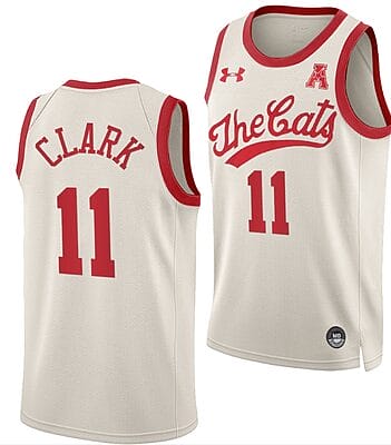 Gary Clark Jersey #11 Cincinnati Bearcats College Basketball White Throwback 70s