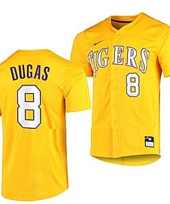 Gavin Dugas Jersey #8 Lsu Tigers Baseball NCAA College Vapor Untouchable Elite Gold