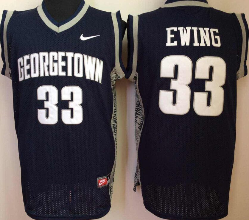 Patrick Ewing Jersey #33 Georgetown Hoyas NCAA Basketball Jersey Black