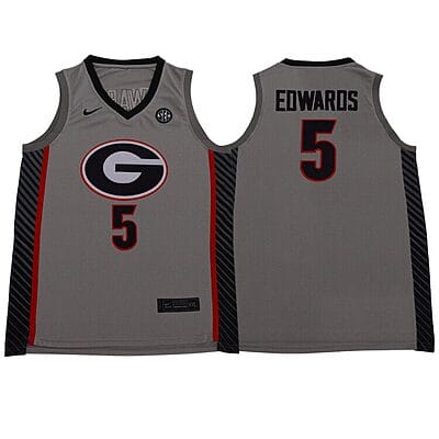 Anthony Edwards Jersey #5 Georgia Bulldogs NCAA Basketball