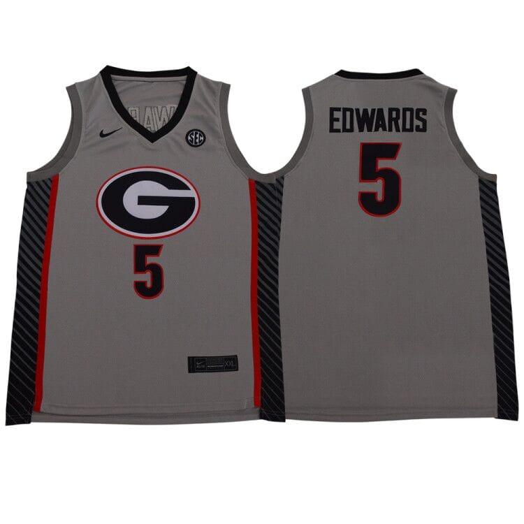 Anthony Edwards Jersey #5 Georgia Bulldogs NCAA Basketball
