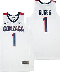 Jalen Suggs Jersey #1 NCAA Basketball Gonzaga Bulldogs White
