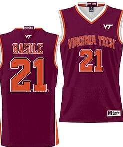 Grant Basile Jersey Virginia Tech Hokies College Basketball NIL Pick-A-Player Maroon #21