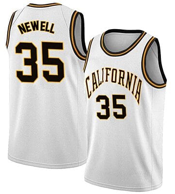 Grant Newell Jersey #35 California Golden Bears College Basketball White