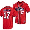 Gunnar Hoglund Jersey #17 Ole Miss Rebels College Baseball Red