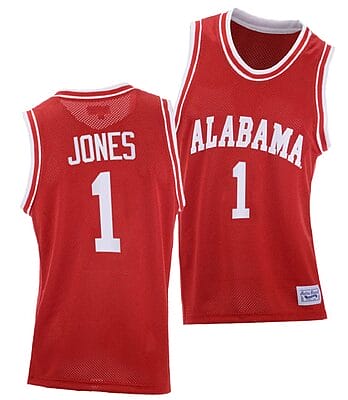 Herbert Jones Jersey Alabama Crimson Tide College Basketball Red Throwback #1