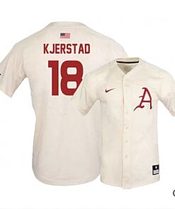 Heston Kjerstad Jersey #18 Arkansas Razorbacks Baseball NCAA College Alumni Elite White