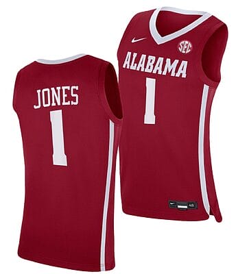 Herbert Jones Jersey Alabama Crimson Tide College Basketball Red #1