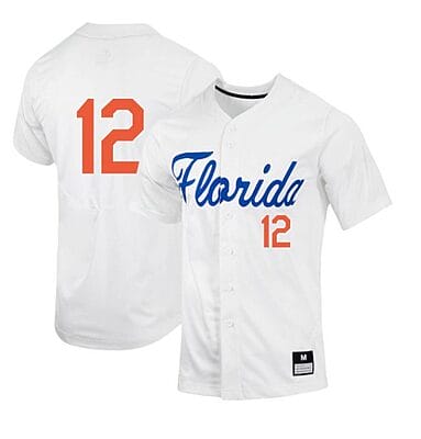 Hunter Barco Jersey #12 Florida Gators Baseball NCAA College White Alumni