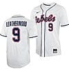 Hayden Leatherwood Jersey #9 Ole Miss Rebels College Baseball White