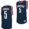 Hassan Diarra Jersey #5 UConn Huskies College Basketball Navy Retro