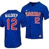 Hurston Waldrep Jersey #12 Florida Gators College Baseball Full-Button Royal