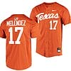 Ivan Melendez Jersey #17 Texas Longhorns College Baseball Full-Button Orange