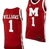 Ibn Williams Jersey #1 Morehouse College Tigers Replica Basketball Uniform Maroon