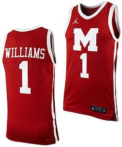 Ibn Williams Jersey #1 Morehouse College Tigers Replica Basketball Uniform Maroon
