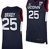 Ice Brady Jersey #25 UConn Huskies College Basketball Navy Replica