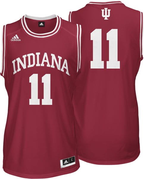 Isiah Thomas Jersey #11 Indiana Hoosiers NCAA Basketball New Red logo