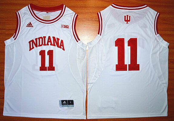 Isiah Thomas Jersey #11 Indiana Hoosiers NCAA Basketball New Red White