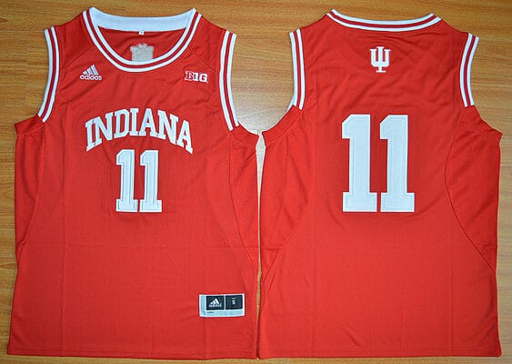 Isiah Thomas Jersey #11 Indiana Hoosiers NCAA Basketball New White Red 