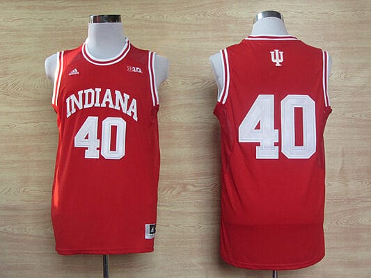 Cody Zeller Jersey #40 Indiana Hoosiers NCAA Basketball Red Logo