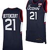 Ines Bettencourt Jersey #21 UConn Huskies College Basketball Navy Replica
