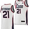 Ines Bettencourt Jersey #21 UConn Huskies College Basketball White Replica