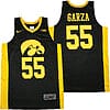 Luka Garza Jersey #55 Iowa Hawkeyes NCAA Basketball Black Yellow