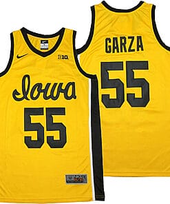 Luka Garza Jersey #55 Iowa Hawkeyes NCAA Basketball Yellow