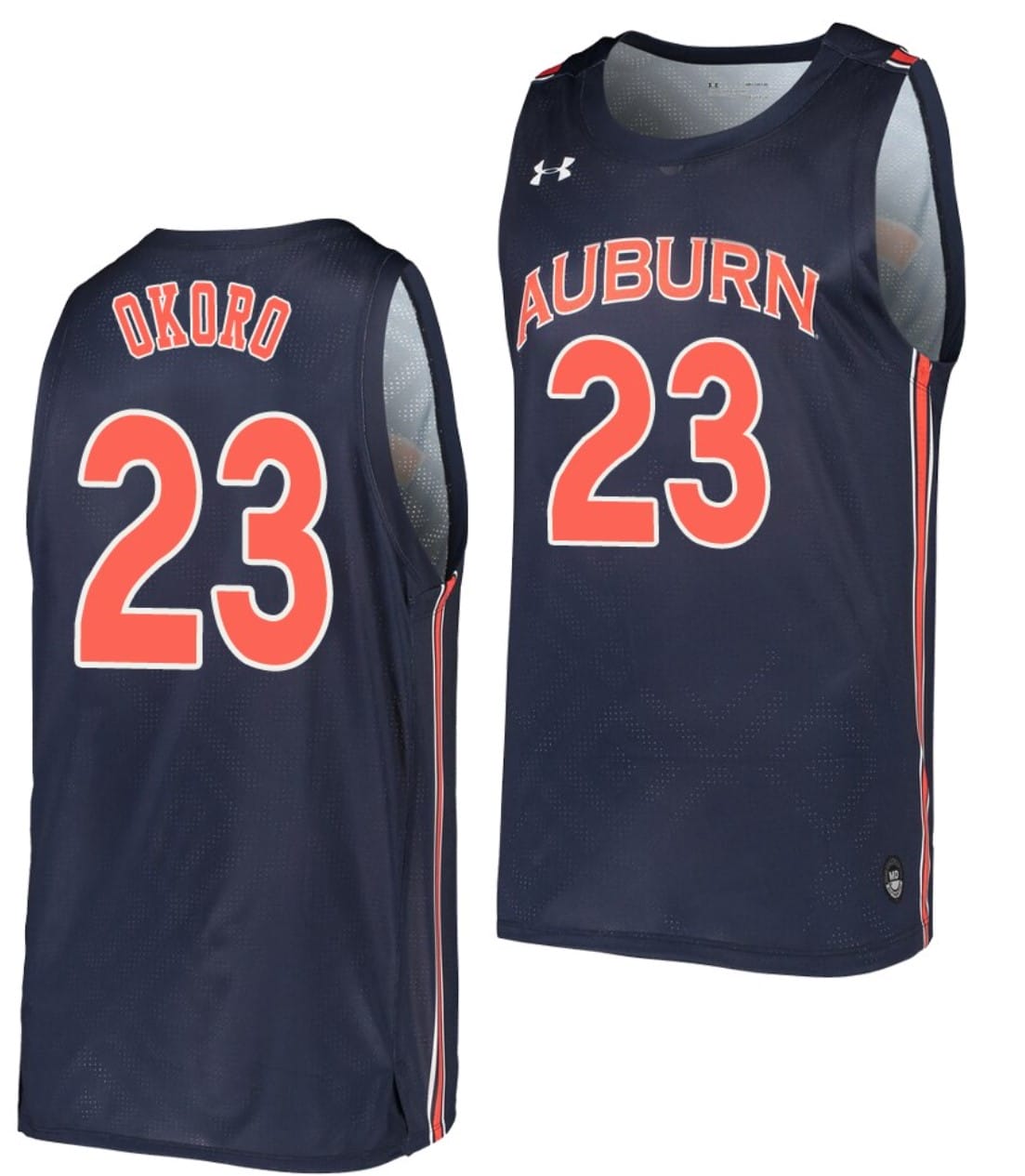 Isaac Okoro Jersey #23 Auburn Tigers College Basketball Navy