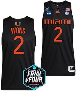 Isaiah Wong Jersey Miami Hurricanes 2023 NCAA March Madness White College Basketball #2