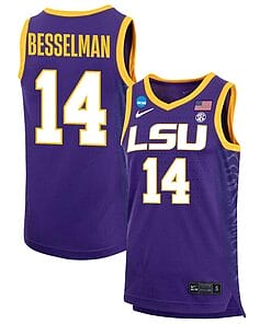 Izzy Besselman Jersey #14 LSU Tigers Basketball 2023 NCAA College Purple
