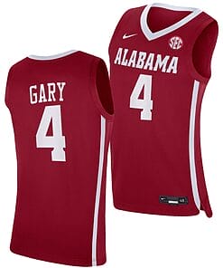 Juwan Gary Jersey Alabama Crimson Tide College Basketball Red #4