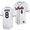 Justin Bench Jersey #8 Ole Miss Rebels College Baseball White