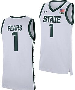 Jeremy Fears Jersey Michigan State Spartans