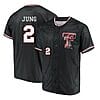 Jace Jung Jersey #2 Texas Tech Red Raiders Baseball Under Armour NCAA College Black Alumni