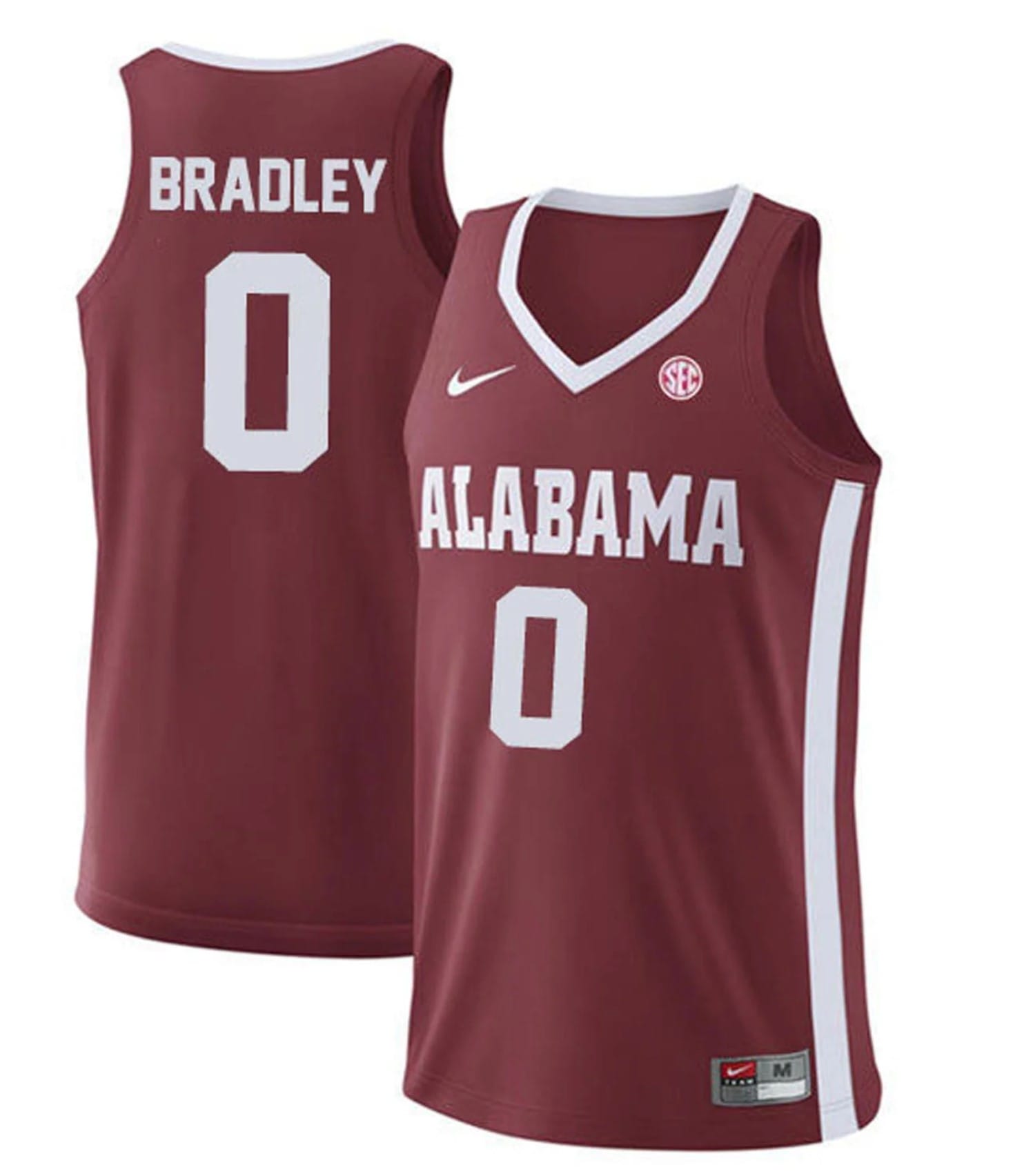 Jaden Bradley Jersey Alabama Crimson Tide College Basketball Replica Crimson #0
