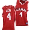 Juwan Gary Jersey Alabama Crimson Tide College Basketball Red Throwback #4