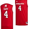 Juwan Gary Jersey #4 Nebraska Cornhuskers Basketball Swingman 2023-24 Red