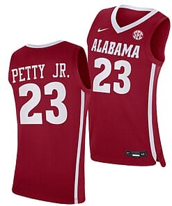 John Petty Jr Jersey Alabama Crimson Tide College Basketball Crimson #23