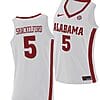 Jaden Shackelford Jersey Alabama Crimson Tide College Basketball Replica White #5